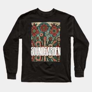 tshirt mug, sticker, print,  of 90s band Soundgarden Long Sleeve T-Shirt